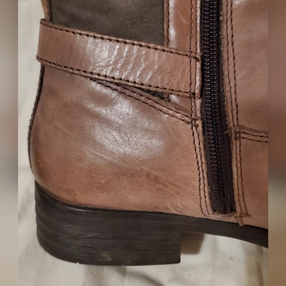 Bussola Taupe Leather Trapani Boots - Picture 4 of 16